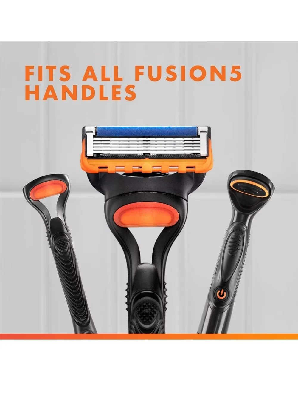 Gillette Fusion5 Razor Blades - Orange & Blue Value Pack (8ct)
